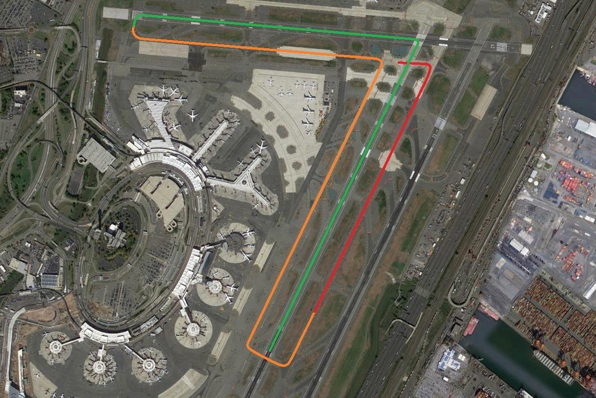 INCIDENT: A330 Nearly Takes Off From Taxiway Newark!