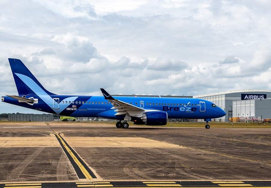 Breeze Airways Presents First Airbus A220-300