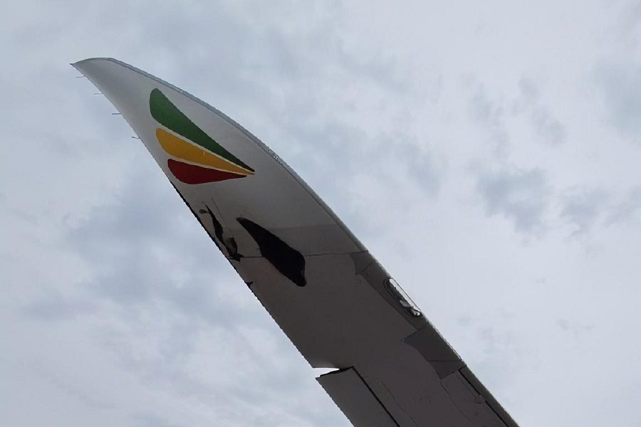 ACCIDENT: A350 Wingtip Strike From Wind Shear