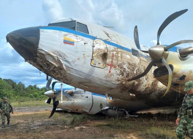 ACCIDENT: Aliansa DC-3TP Runway Excursion, Propstrike