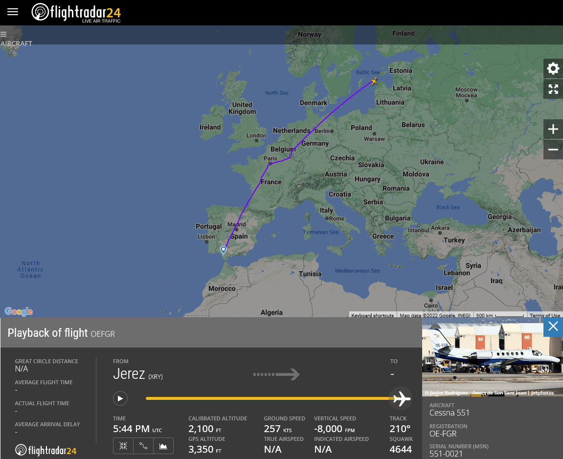 BREAKING: Private Jet Crashes In The Baltic Sea